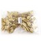 Radiant 7-Inch Gold Salal Leaf Spray - Striking Metallic Faux Foliage for Home Decor, Floral Arrangements & Upscale Events